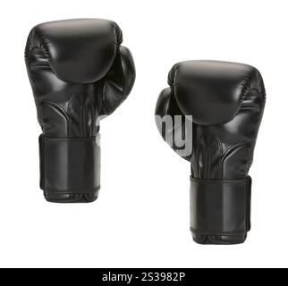 guanti da boxe par su sfondo bianco. guanti da boxe par Foto Stock