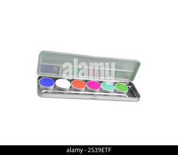 prodotti per il trucco isolati su sfondo bianco. prodotti per il trucco Foto Stock