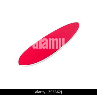 Tavola da surf isolata su bianco Foto Stock