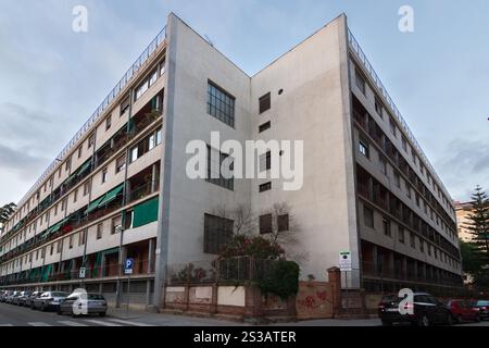 Casa Bloc, di Josep Lluís Sert. 1936. Barcellona. Spagna. Foto Stock