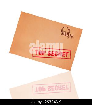 file segreti isolati su sfondo bianco. file segreti Foto Stock