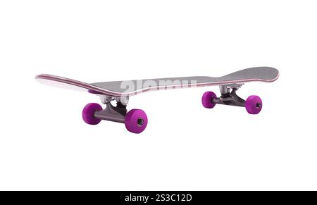 uno skateboard isolato sul bianco. skateboard isolato su bianco Foto Stock
