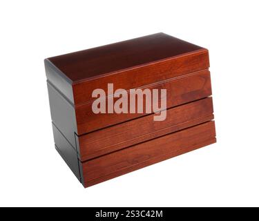 Portagioie isolato su sfondo bianco. Portagioie Foto Stock