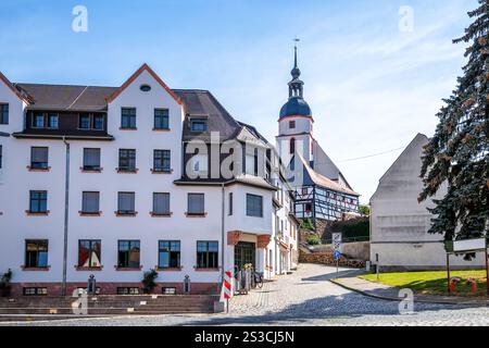 Città vecchia di Colditz, Germania Foto Stock