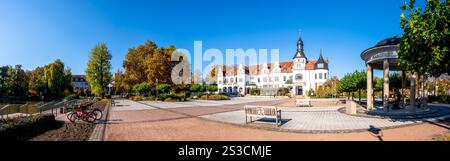 Città vecchia di Bad Schmiedeberg, Germania Foto Stock