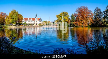 Città vecchia di Bad Schmiedeberg, Germania Foto Stock