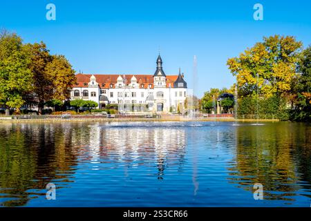 Città vecchia di Bad Schmiedeberg, Germania Foto Stock