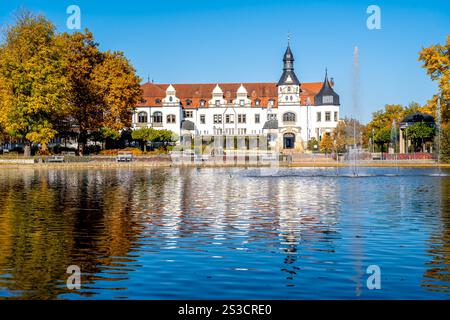 Città vecchia di Bad Schmiedeberg, Germania Foto Stock
