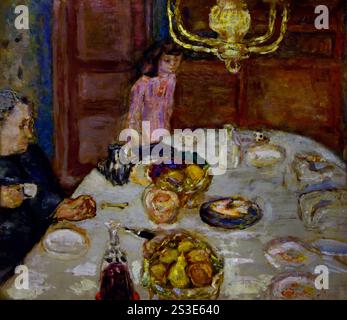 Sala da pranzo al Grand-Lemps di Pierre Bonnard 1899 Fontenay-aux-Roses, 1867 – le Cannet, 1947 Museo di Belle Arti, Francia, francese, Foto Stock