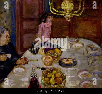 Sala da pranzo al Grand-Lemps di Pierre Bonnard 1899 Fontenay-aux-Roses, 1867 – le Cannet, 1947 Museo di Belle Arti, Francia, francese, Foto Stock
