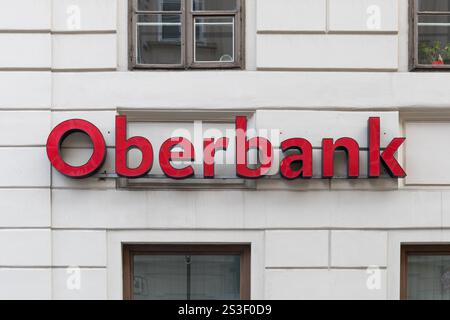 Firma Oberbank a Vienna, Vienna, Austria Foto Stock