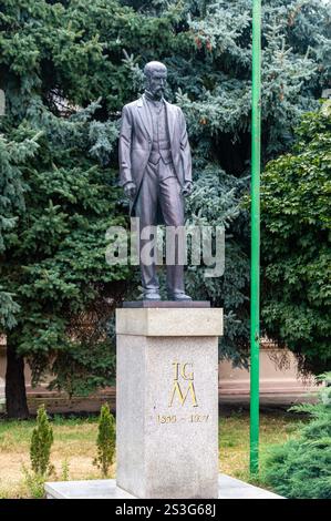Breclav, Cechia - 28 luglio 2024: Statua di Tomas Garrigue Masaryk. Foto Stock