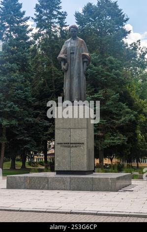 Lublino, Polonia - 10 agosto 2024: Scultura della famosa fisica e chimica polacca e naturalizzata francese Maria Salomea Sklodowska-Curie. Foto Stock