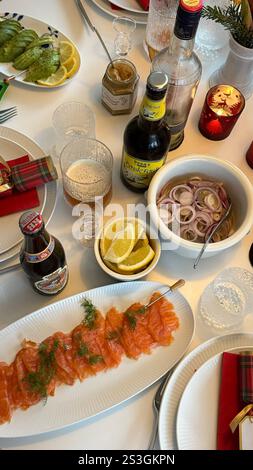 Cibi danesi di Natale Foto Stock