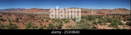 Punto panoramico nel Capitol Reef National Park, Utah Foto Stock