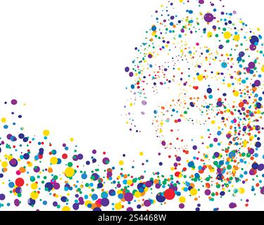 Cerchio corsa vettore di elementi di sfondo in diversi colori Illustrazione Vettoriale