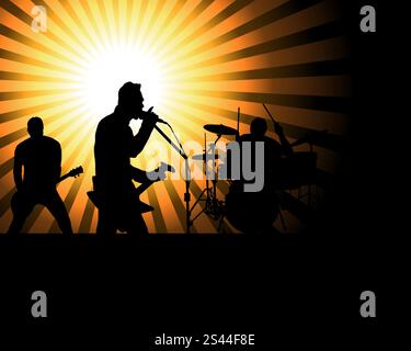 Il sassofonista jazz tema. Illustrazione Vettoriale design per l'uso. Illustrazione Vettoriale