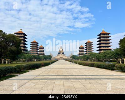 Museo del Buddha FO Guang Shan nel quartiere Dashu di Kaohsiung a Taiwan. Foto Stock