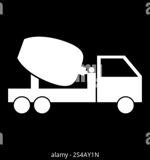 Betoniere truck icona . Illustrazione Vettoriale