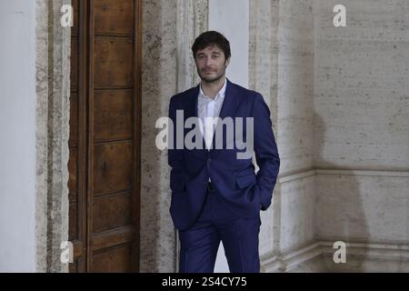 Ambasciata di Francia a Roma, Roma, Italia, 10 gennaio 2025, lino Guanciale durante il Photocall della serie Rai "il Conte di Montecristo" - News Foto Stock