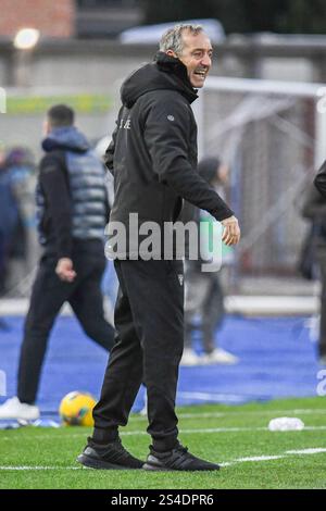 Empoli, Italia. 11 gennaio 2025. Head Coach Marco Gianpaolo (Lecce) durante Empoli FC vs US Lecce, partita di serie A italiana a Empoli, Italia, 11 gennaio 2025 crediti: Agenzia fotografica indipendente/Alamy Live News Foto Stock