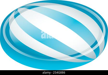 Icona delle dolci caramelle. Icona isometrica del vettore di caramelle dolci per il web design isolata su sfondo bianco. Icona delle dolci caramelle, stile isometrico Illustrazione Vettoriale