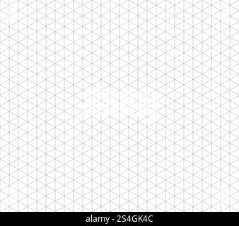 Griglia vettoriale senza giunzioni isometrica. Sfondo di ripetizione geometrica triangolare. Illustrazione della ripetizione geometrica senza cuciture affiancata. Griglia vettoriale senza giunzioni isometrica. Sfondo di ripetizione geometrica triangolare Illustrazione Vettoriale