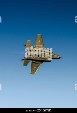 Caccia Lockheed-Martin F22 Raptor in volo Foto Stock