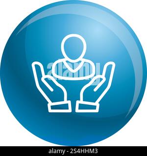 Icona fidelizzazione dei clienti. Delineare l'icona del vettore di fidelizzazione dei clienti per la progettazione Web isolata su sfondo bianco. Icona di fidelizzazione dei clienti, stile del contorno Illustrazione Vettoriale