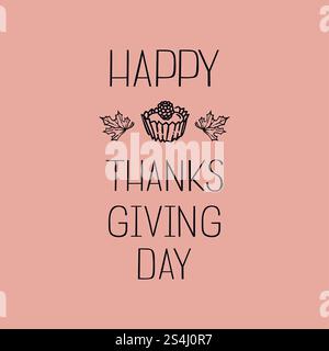 Concetto di cucina per il Ringraziamento. Semplice illustrazione del concetto vettoriale di cucina per il ringraziamento per il web design. Concetto di cucina del giorno del Ringraziamento, stile semplice Illustrazione Vettoriale