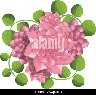 Camellia Concept background. Illustrazione dei cartoni animati del concetto di vettore di camelia per il web design. Camellia Concept background, stile cartone animato Illustrazione Vettoriale