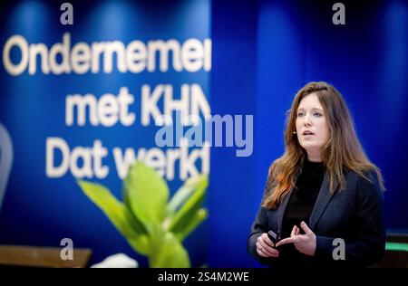 AMSTERDAM - il presidente Marijke Vuik di Koninklijke Horeca Nederland (KHN) terrà una conferenza stampa prima dell'apertura dell'Horecava. Tra le altre cose, Vuik annuncerà i dati attuali e presenterà nuovi sviluppi nel settore alberghiero. ANP ROBIN UTRECHT netherlands Out - belgio Out Foto Stock
