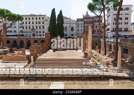 Area sacra di largo Argentina (Tempio A), Roma, Italia. Foto Stock
