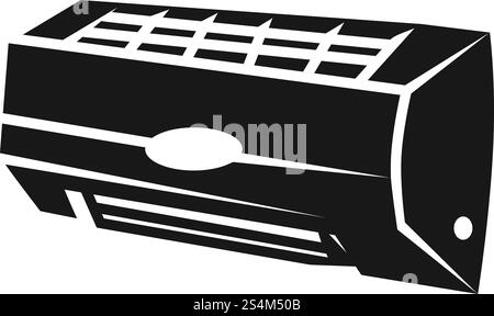 Icona aria condizionata interna. Semplice illustrazione dell'aria condizionata all'interno dell'icona vettoriale per il design del Web isolato su sfondo bianco. Aria condizionata all'interno, stile semplice Illustrazione Vettoriale