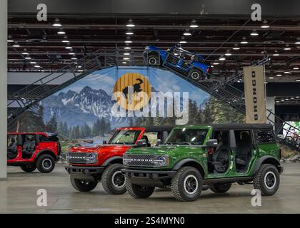 DETROIT, mi/USA - 10 GENNAIO 2025: SUV Ford Bronco, North American International Detroit Auto Show (NAIAS). Foto Stock