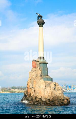 Monumento alle navi passeggere - simbolo di Sevastopol city (edificio nel 1905, Crimea, Ucraina) Foto Stock