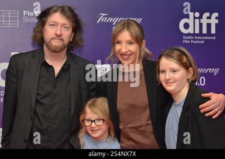 Ospiti alla prima del risveglio al Dublin Film Festival al Lighthouse Cinema di Dublino, Irlanda, sabato 24 febbraio 2024 Foto Stock