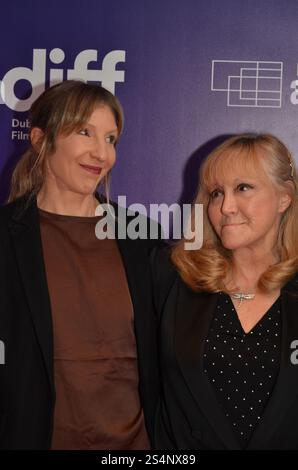 Ospiti alla prima del risveglio al Dublin Film Festival al Lighthouse Cinema di Dublino, Irlanda, sabato 24 febbraio 2024 Foto Stock