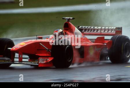 Il pilota automobilistico tedesco Michael Schumacher su Ferrari F1, 1998 Foto Stock
