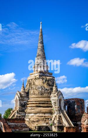 Tempio Wat Phra si Sanphet ad Ayutthaya, Thailandia. Tempio Wat Phra si Sanphet, Ayutthaya, Thailandia Foto Stock