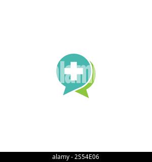 Cross Medical modello Logo illustrazione vettoriale design Foto Stock