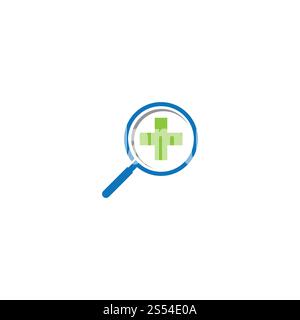 Cross Medical modello Logo illustrazione vettoriale design Foto Stock