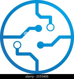 modello vettore di immagine del circuito Illustrazione Vettoriale