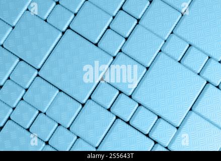 Due piastre metalliche di acciaio o di sfondo texture Foto Stock