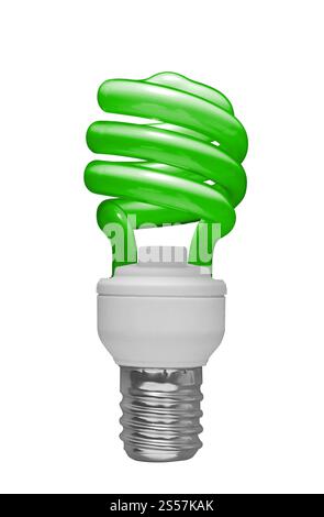 Lampadina isolata su sfondo bianco. Lampadina Foto Stock