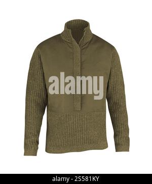 maglione uomo isolato su sfondo bianco. maglione uomo Foto Stock