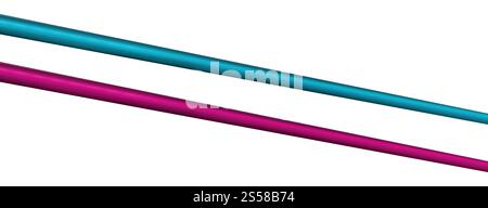 tubo flessibile in plastica blu e rosso Foto Stock