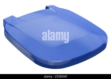 seduta del wc isolata sul bianco Foto Stock