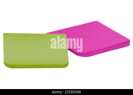 note adesive di colori diversi Foto Stock