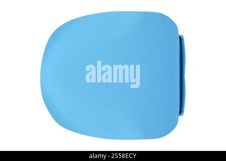 seduta del wc isolata sul bianco Foto Stock